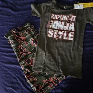 Carter's Ninja Style Pajama Set - Black and Red